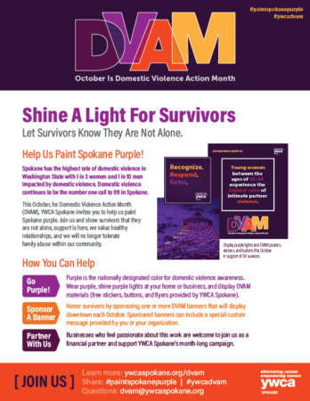DVAM 2022 Paint The Town Purple Handout
