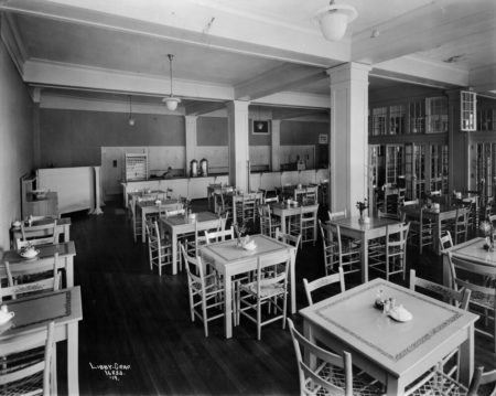 YWCA Spokane's cafeteria in the St. Nicholas Hotel circa 1919