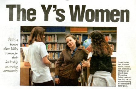 A newspaper article about YWCA Spokane in the 1990's