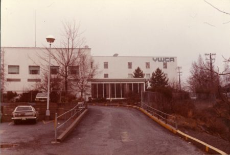Exterior of YWCA building in the 1960's